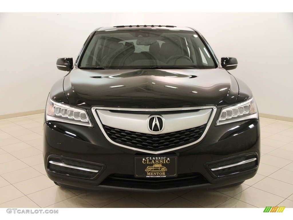 2015 MDX SH-AWD Technology - Crystal Black Pearl / Ebony photo #2