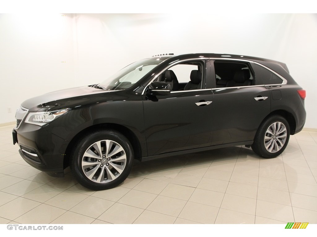 2015 MDX SH-AWD Technology - Crystal Black Pearl / Ebony photo #3