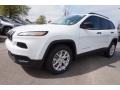 2016 Bright White Jeep Cherokee Sport  photo #1