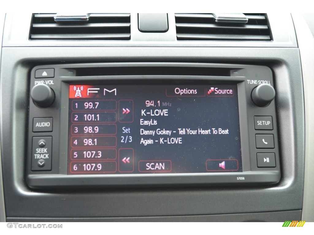 2013 Corolla S - Super White / Dark Charcoal photo #17