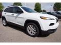 2016 Bright White Jeep Cherokee Sport  photo #4