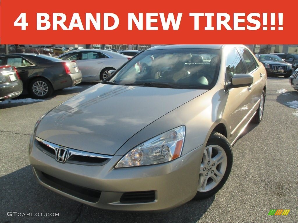 2007 Accord EX-L Sedan - Desert Mist Metallic / Ivory photo #1