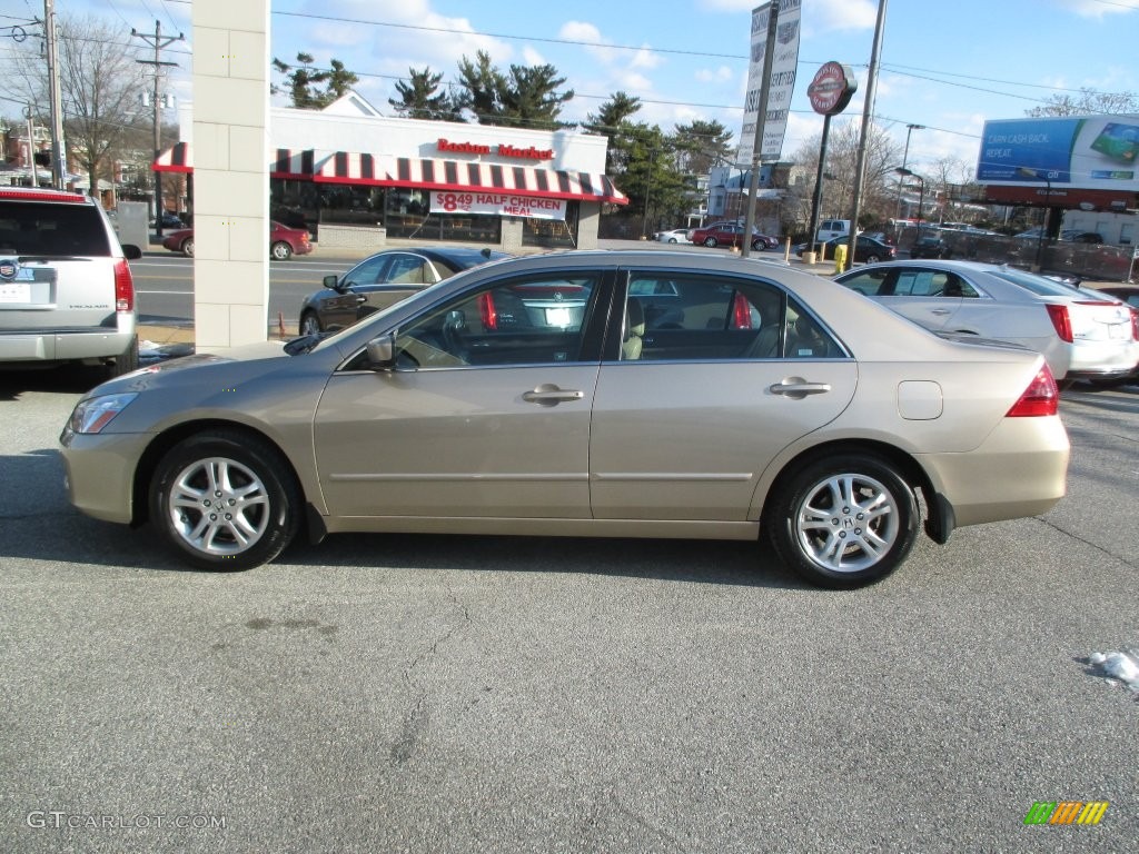 2007 Accord EX-L Sedan - Desert Mist Metallic / Ivory photo #3