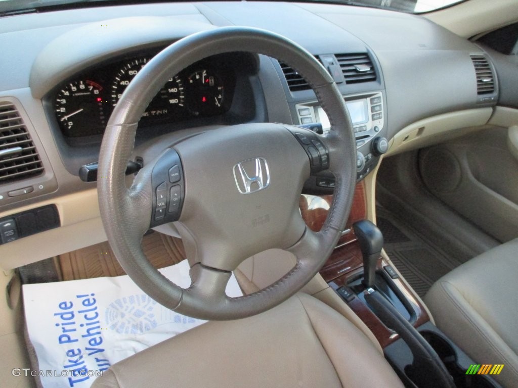 2007 Accord EX-L Sedan - Desert Mist Metallic / Ivory photo #10