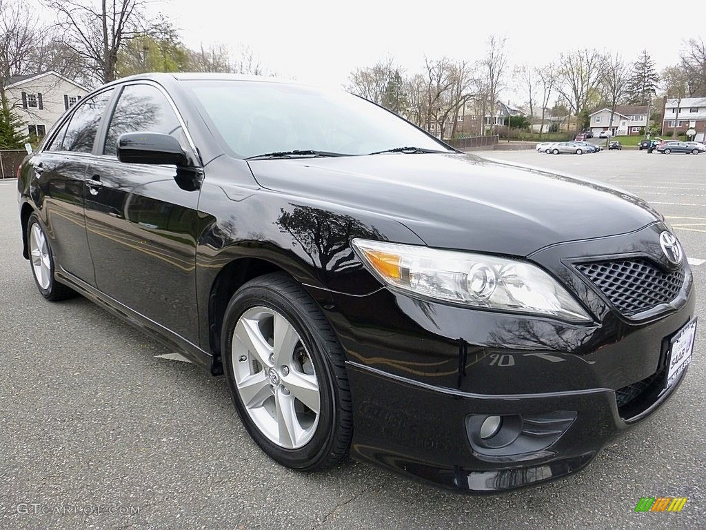 2010 Camry SE V6 - Black / Dark Charcoal photo #7