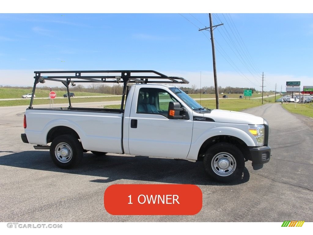 2012 F250 Super Duty XL Regular Cab - Oxford White / Steel photo #2