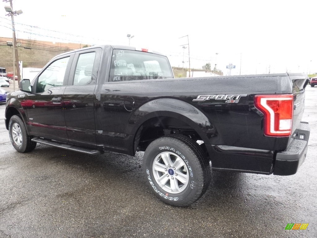 2016 F150 XL SuperCab 4x4 - Shadow Black / Medium Earth Gray photo #3