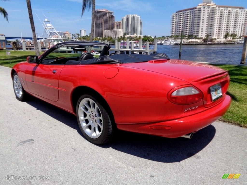 2000 XK XKR Convertible - Phoenix Red Metallic / Charcoal photo #1