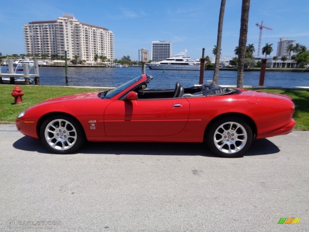 Phoenix Red Metallic 2000 Jaguar XK XKR Convertible Exterior Photo #112222220