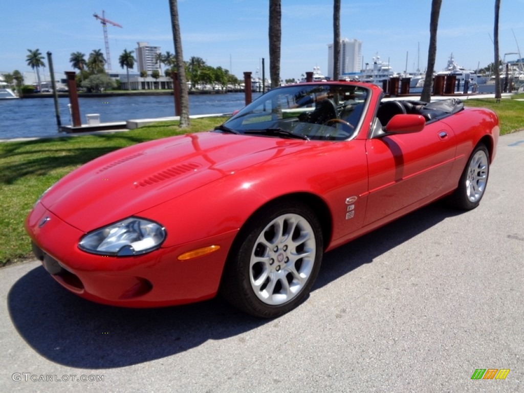 Phoenix Red Metallic 2000 Jaguar XK XKR Convertible Exterior Photo #112222262