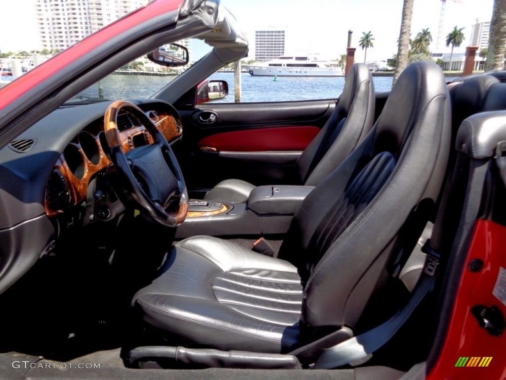 Charcoal Interior 2000 Jaguar XK XKR Convertible Photo #112222421
