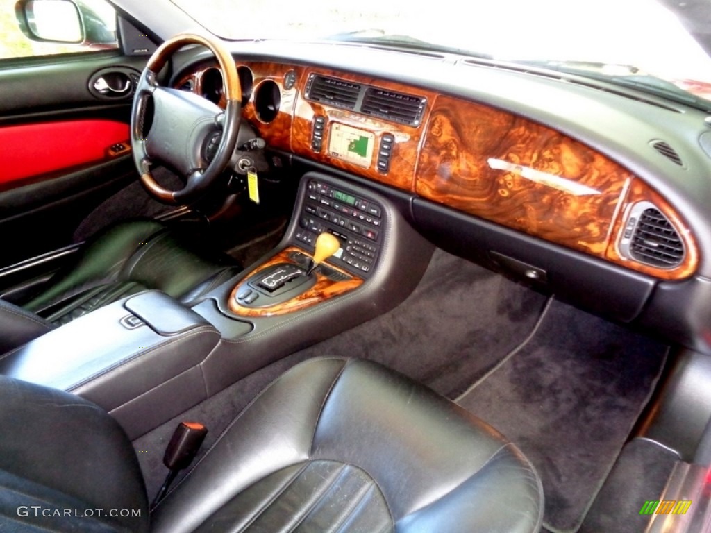 2000 Jaguar XK XKR Convertible Charcoal Dashboard Photo #112223090