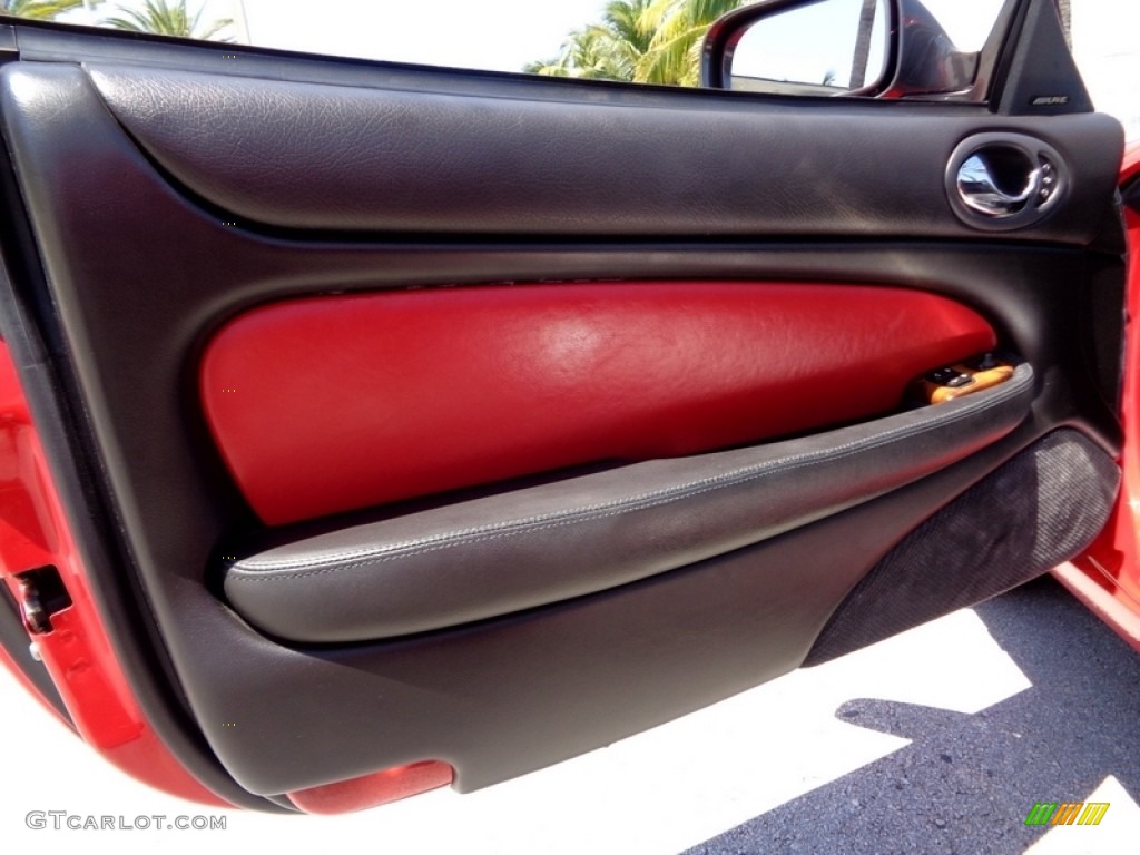 2000 Jaguar XK XKR Convertible Charcoal Door Panel Photo #112223162