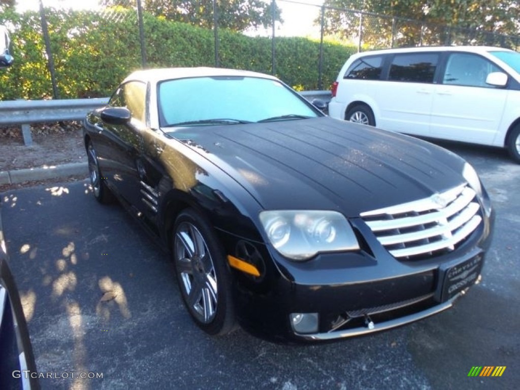 2004 Crossfire Limited Coupe - Black / Dark Slate Gray/Cedar photo #2