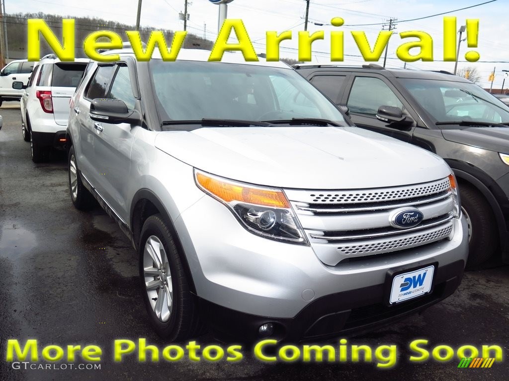 2013 Explorer XLT 4WD - Ingot Silver Metallic / Charcoal Black photo #1