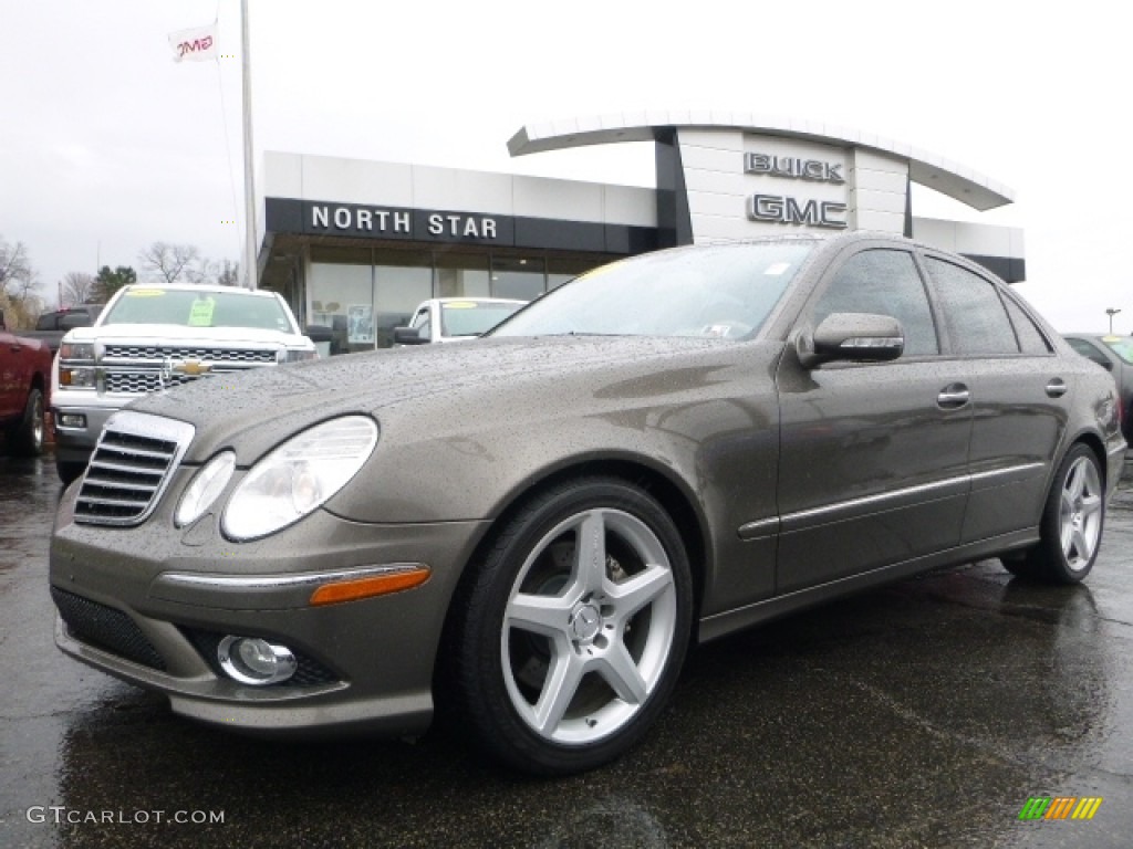 2009 E 350 Sedan - Indium Grey Metallic / Cashmere photo #2