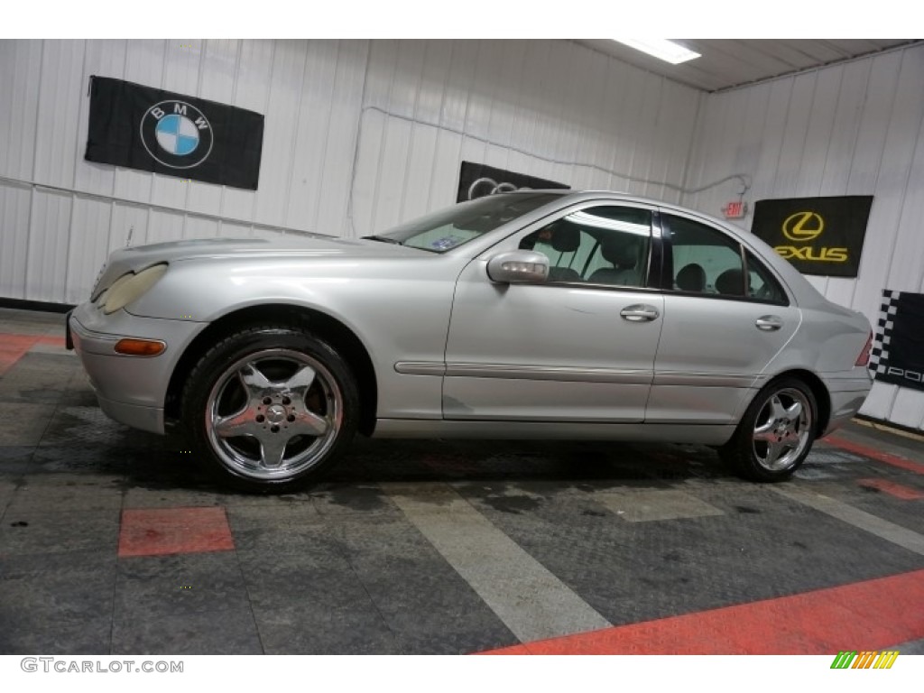 2001 C 320 Sedan - Brilliant Silver Metallic / Charcoal Black photo #2