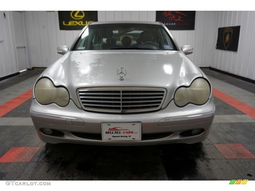 2001 C 320 Sedan - Brilliant Silver Metallic / Charcoal Black photo #4