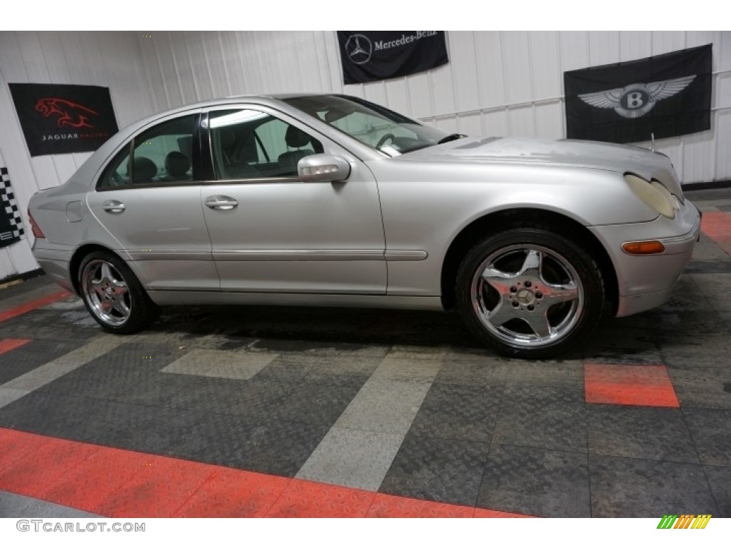 2001 C 320 Sedan - Brilliant Silver Metallic / Charcoal Black photo #6