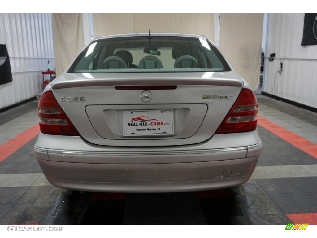 2001 C 320 Sedan - Brilliant Silver Metallic / Charcoal Black photo #9