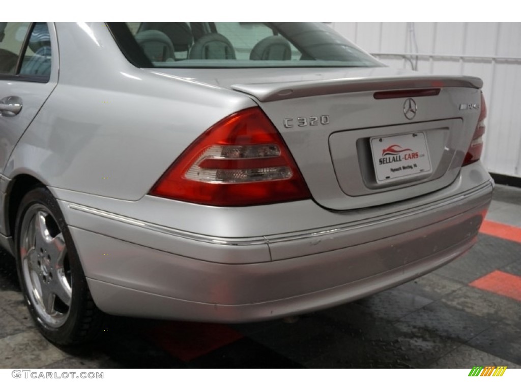 2001 C 320 Sedan - Brilliant Silver Metallic / Charcoal Black photo #70