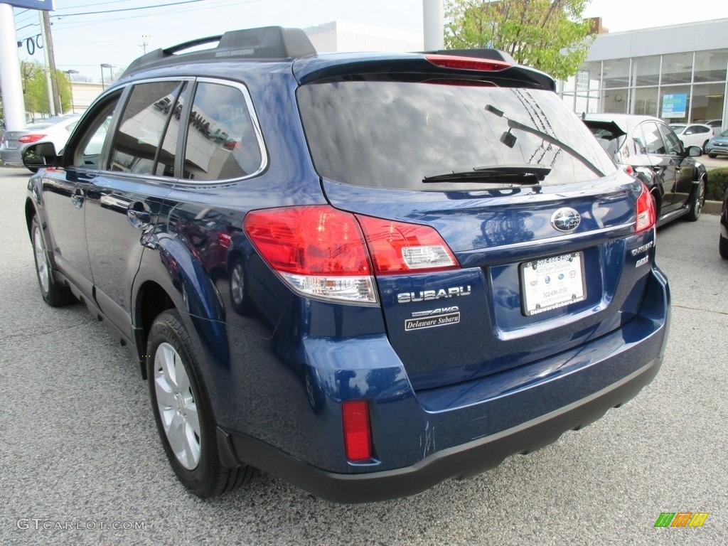 2011 Outback 2.5i Premium Wagon - Azurite Blue Pearl / Warm Ivory photo #4