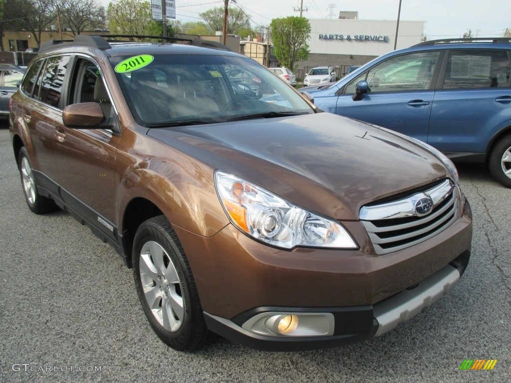 2011 Outback 3.6R Limited Wagon - Caramel Bronze Pearl / Warm Ivory photo #8