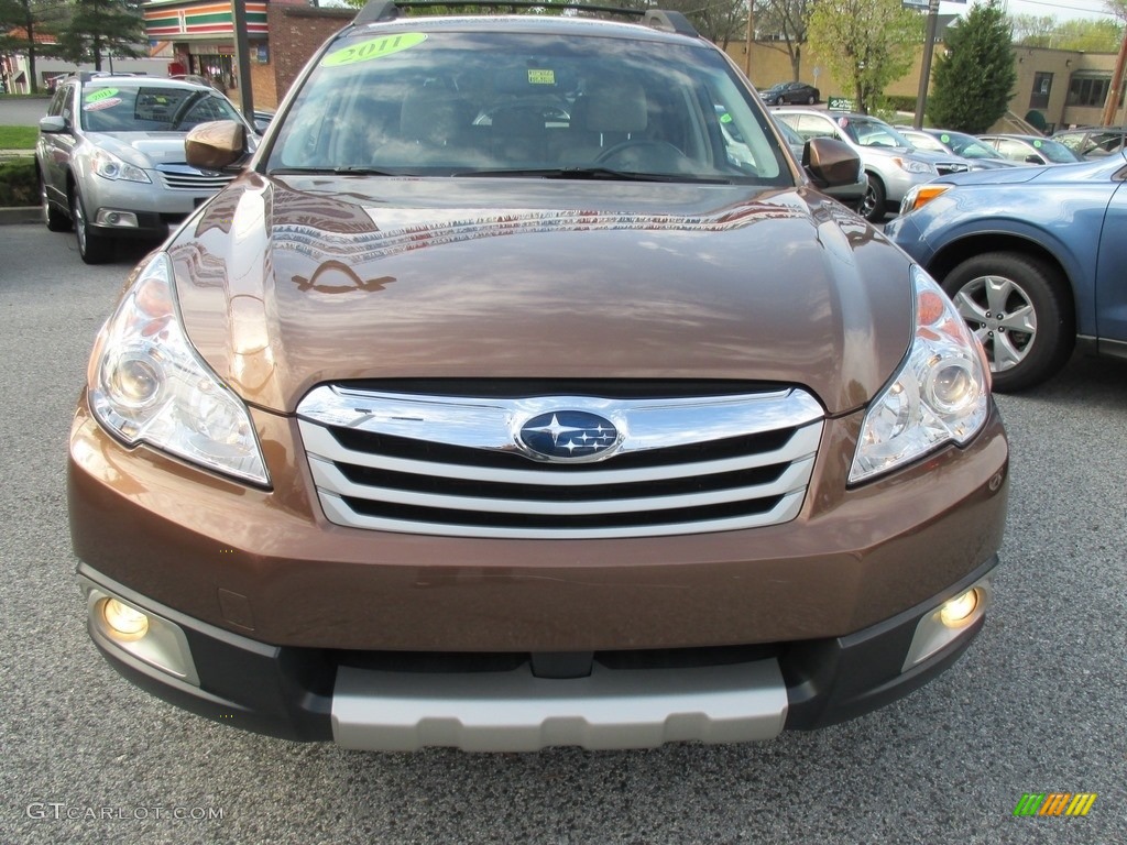 2011 Outback 3.6R Limited Wagon - Caramel Bronze Pearl / Warm Ivory photo #9