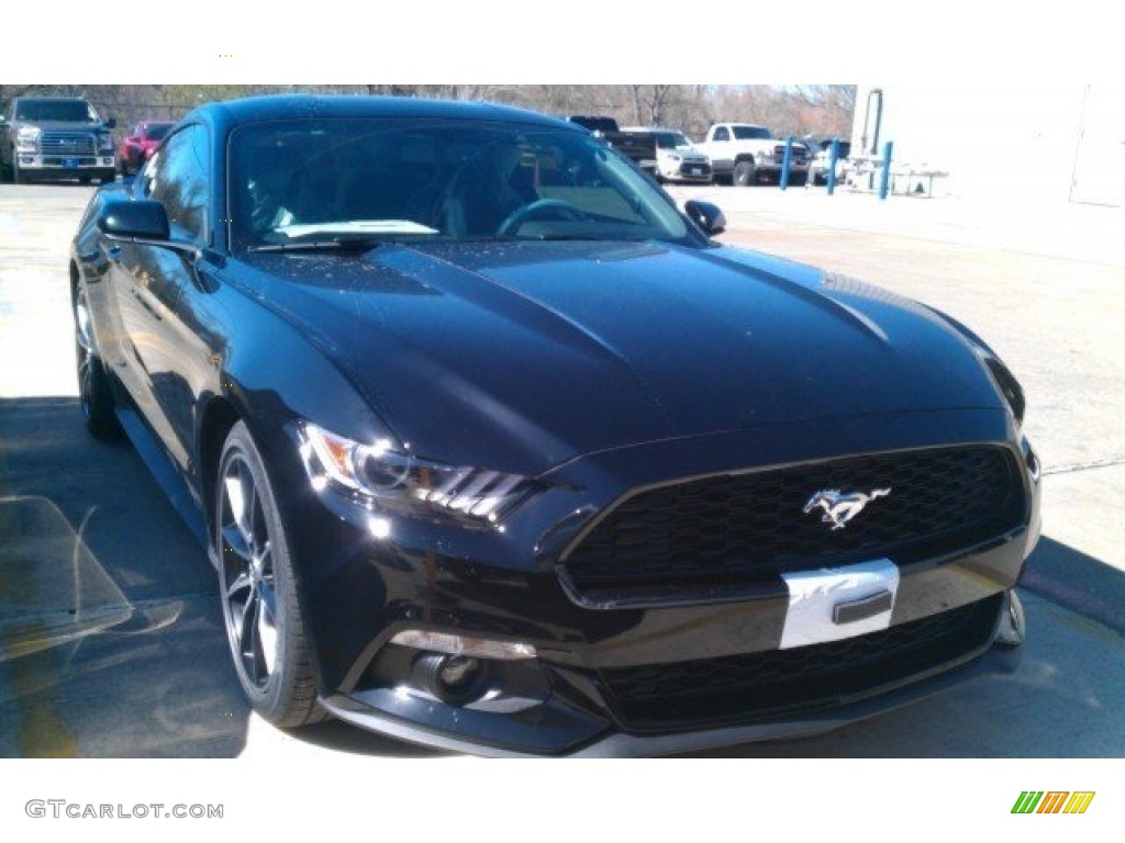 2016 Mustang EcoBoost Coupe - Shadow Black / Ebony photo #1