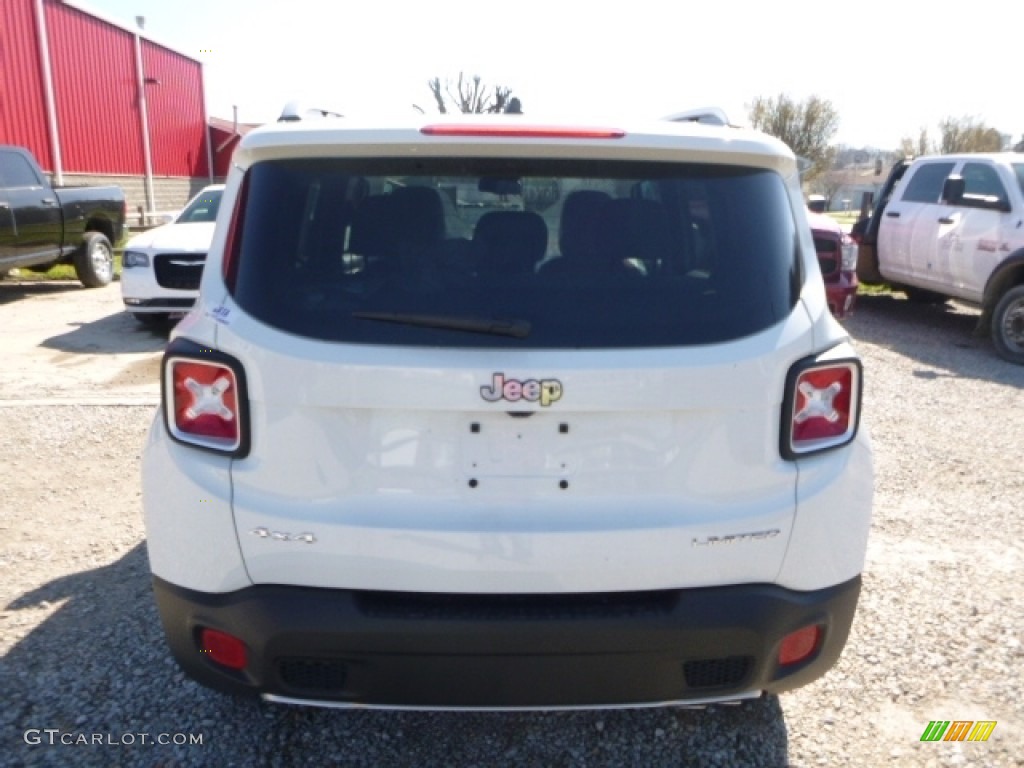 2016 Renegade Limited 4x4 - Alpine White / Bark Brown/Ski Grey photo #6