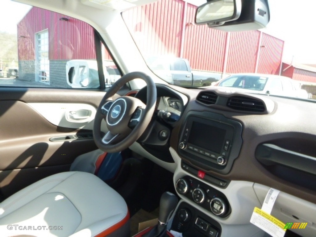 2016 Renegade Limited 4x4 - Alpine White / Bark Brown/Ski Grey photo #11