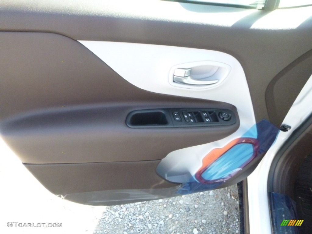 2016 Renegade Limited 4x4 - Alpine White / Bark Brown/Ski Grey photo #14