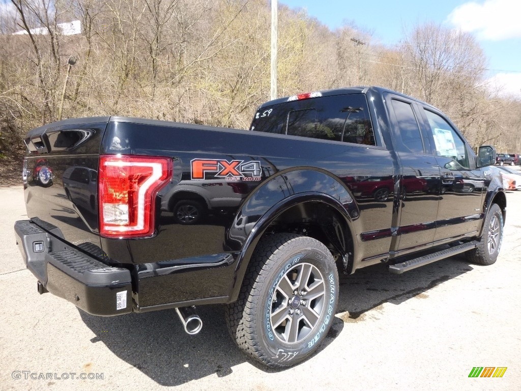 2016 F150 XLT SuperCab 4x4 - Shadow Black / Black photo #2