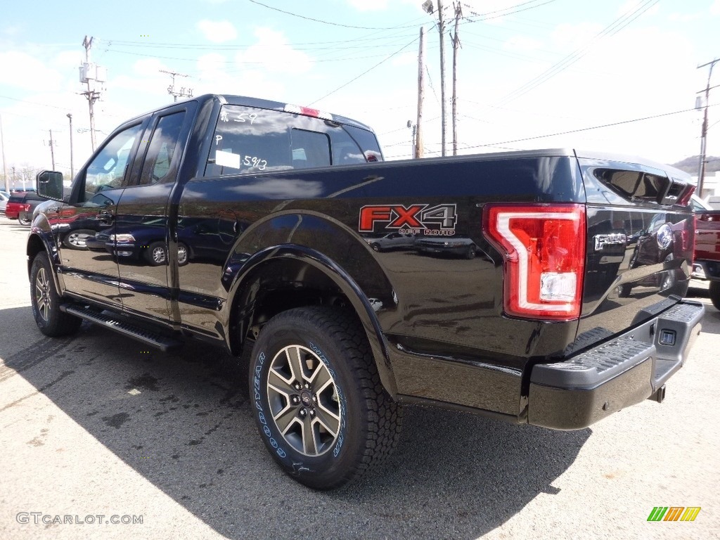 2016 F150 XLT SuperCab 4x4 - Shadow Black / Black photo #5