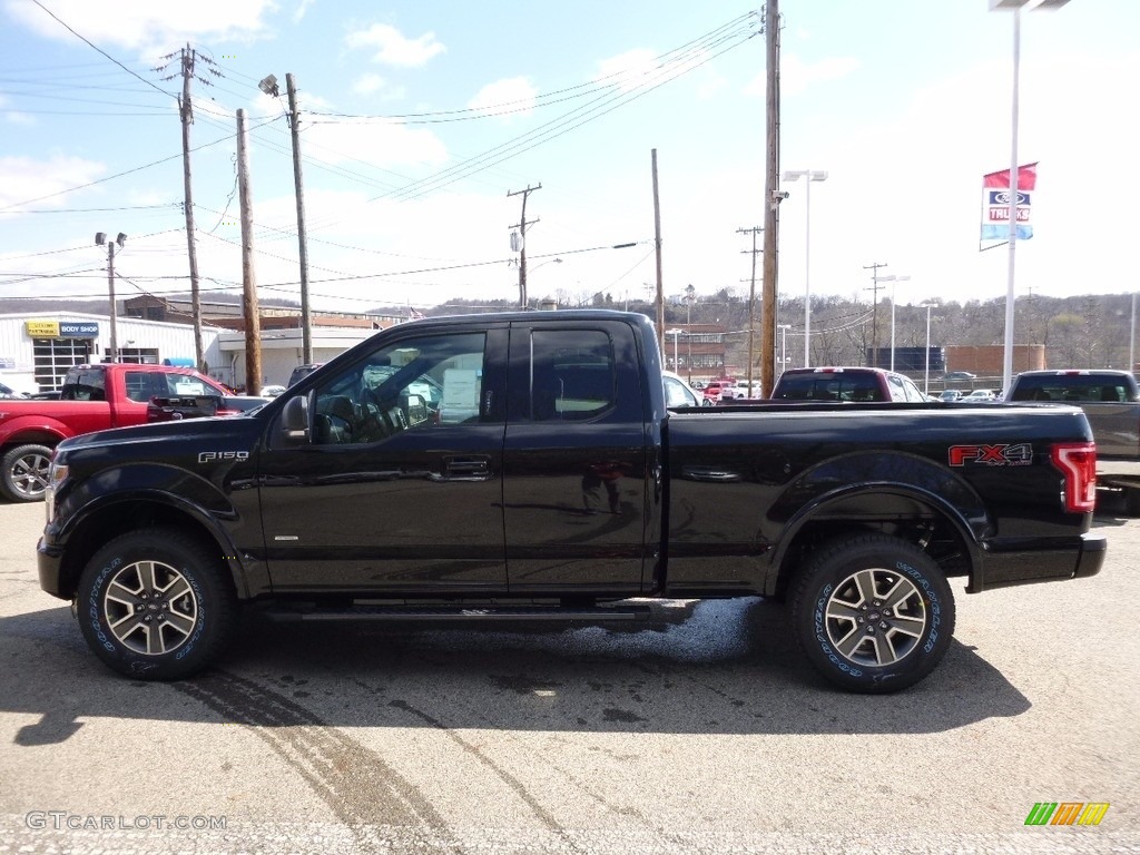 2016 F150 XLT SuperCab 4x4 - Shadow Black / Black photo #6