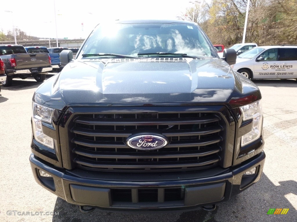 2016 F150 XLT SuperCab 4x4 - Shadow Black / Black photo #8