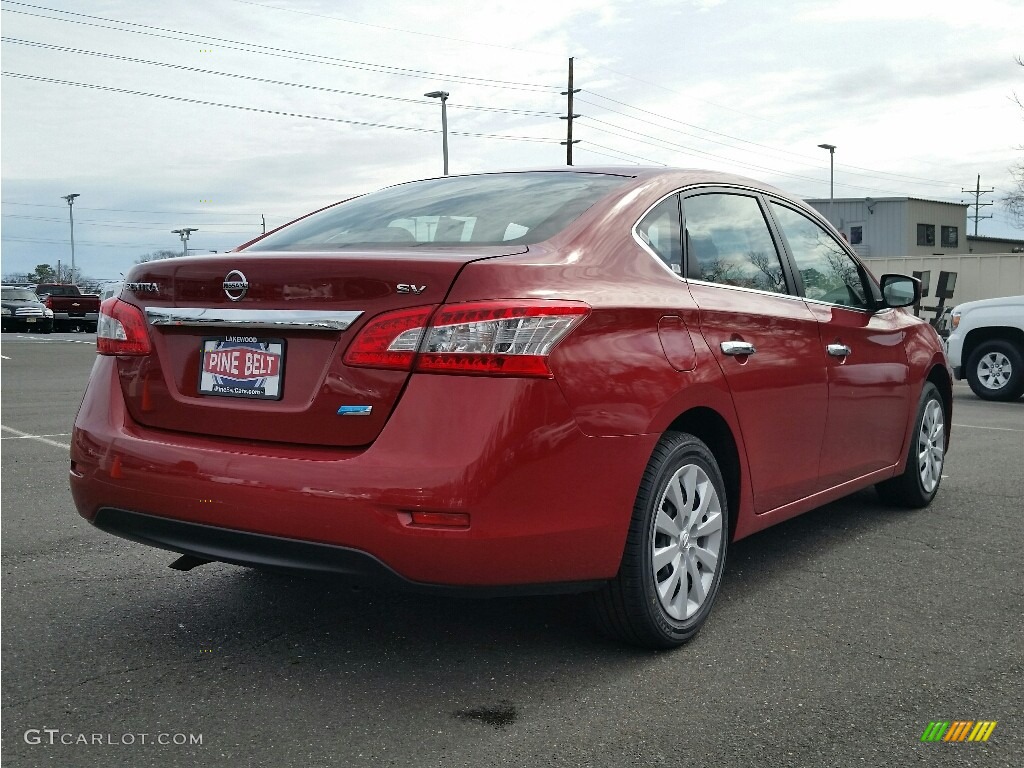 2014 Sentra SV - Red Brick / Charcoal photo #7