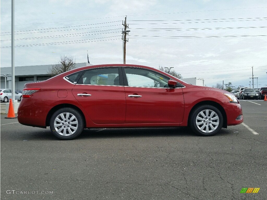 2014 Sentra SV - Red Brick / Charcoal photo #8