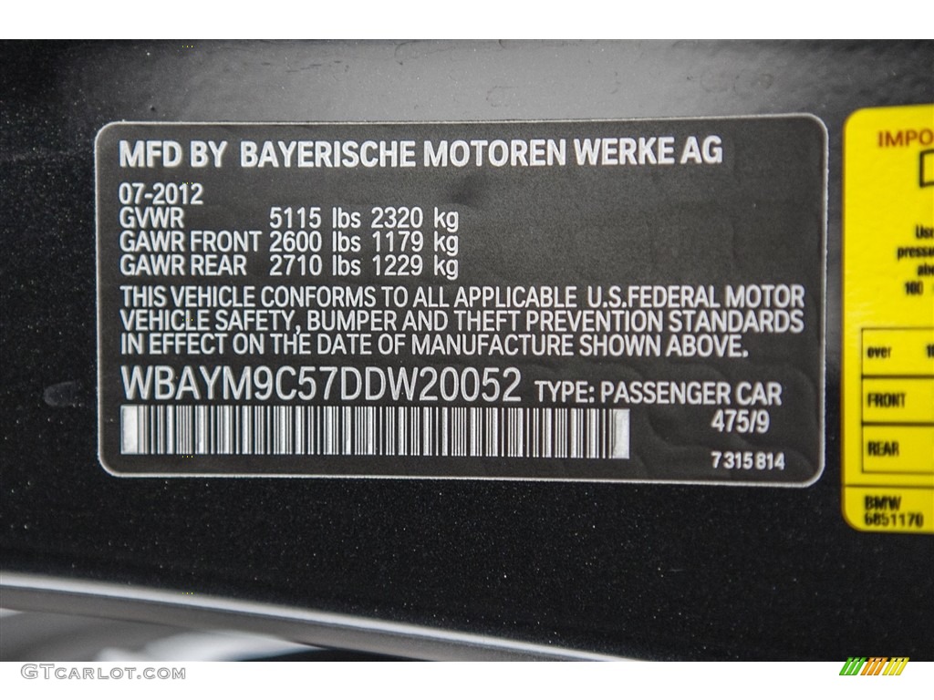 2013 6 Series 650i Coupe - Black Sapphire Metallic / Black photo #21