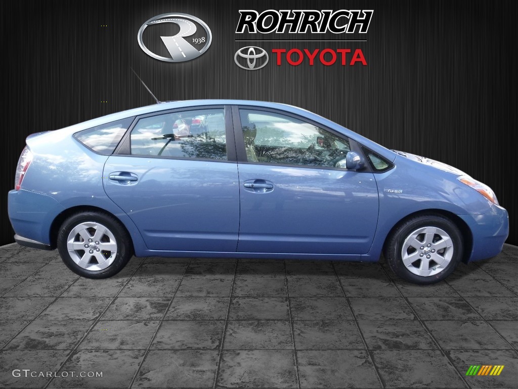 2007 Prius Hybrid Touring - Seaside Blue Pearl / Bisque Beige photo #2