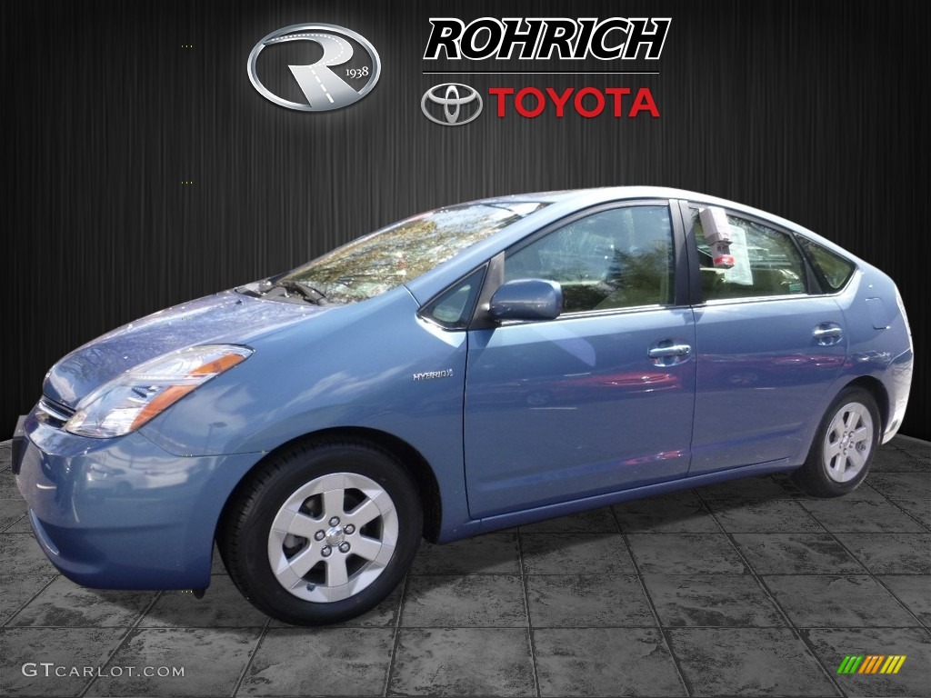 2007 Prius Hybrid Touring - Seaside Blue Pearl / Bisque Beige photo #3