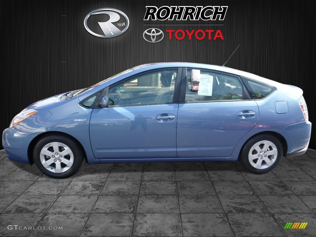 2007 Prius Hybrid Touring - Seaside Blue Pearl / Bisque Beige photo #4