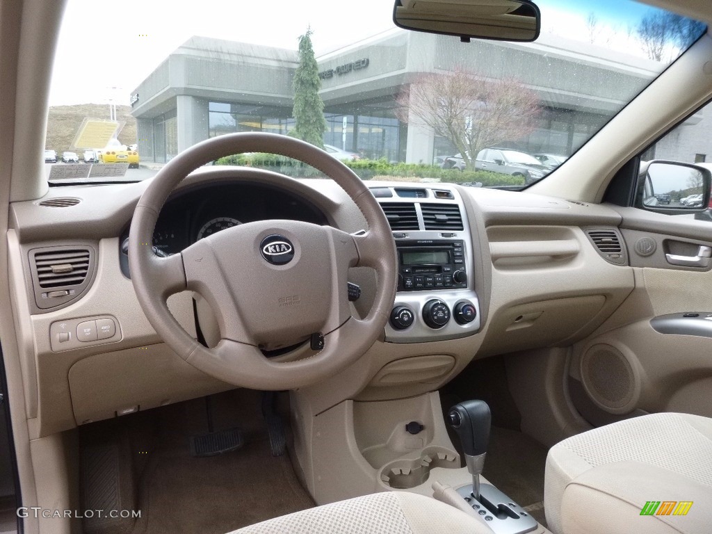 2005 Sportage EX 4WD - Smokey Brown / Beige photo #11