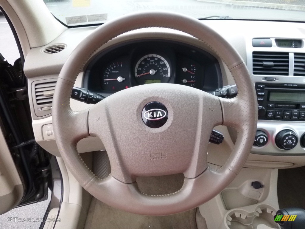 2005 Sportage EX 4WD - Smokey Brown / Beige photo #16
