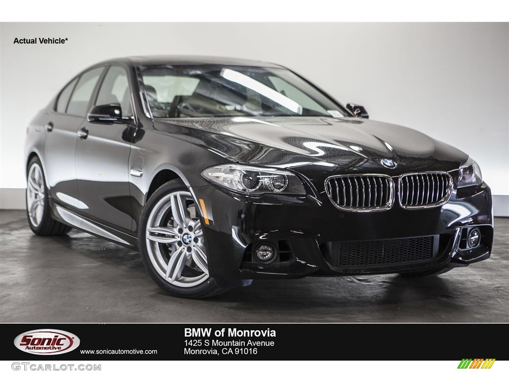 2016 5 Series 535i Sedan - Jet Black / Black photo #1