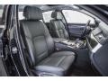 2016 BMW 5 Series Black Interior Front Seat Photo