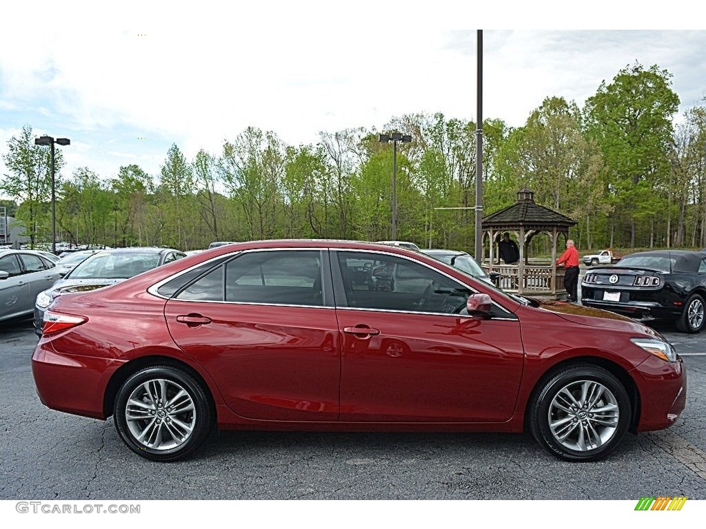 2015 Camry SE - Ruby Flare Pearl / Black photo #2