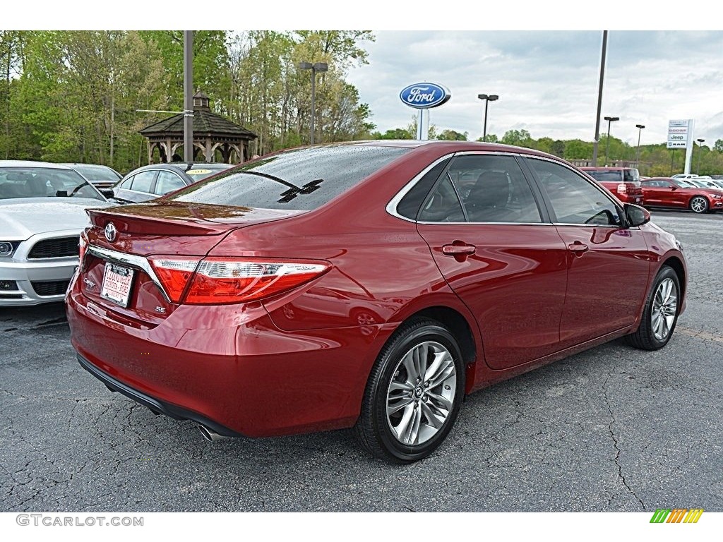 2015 Camry SE - Ruby Flare Pearl / Black photo #3