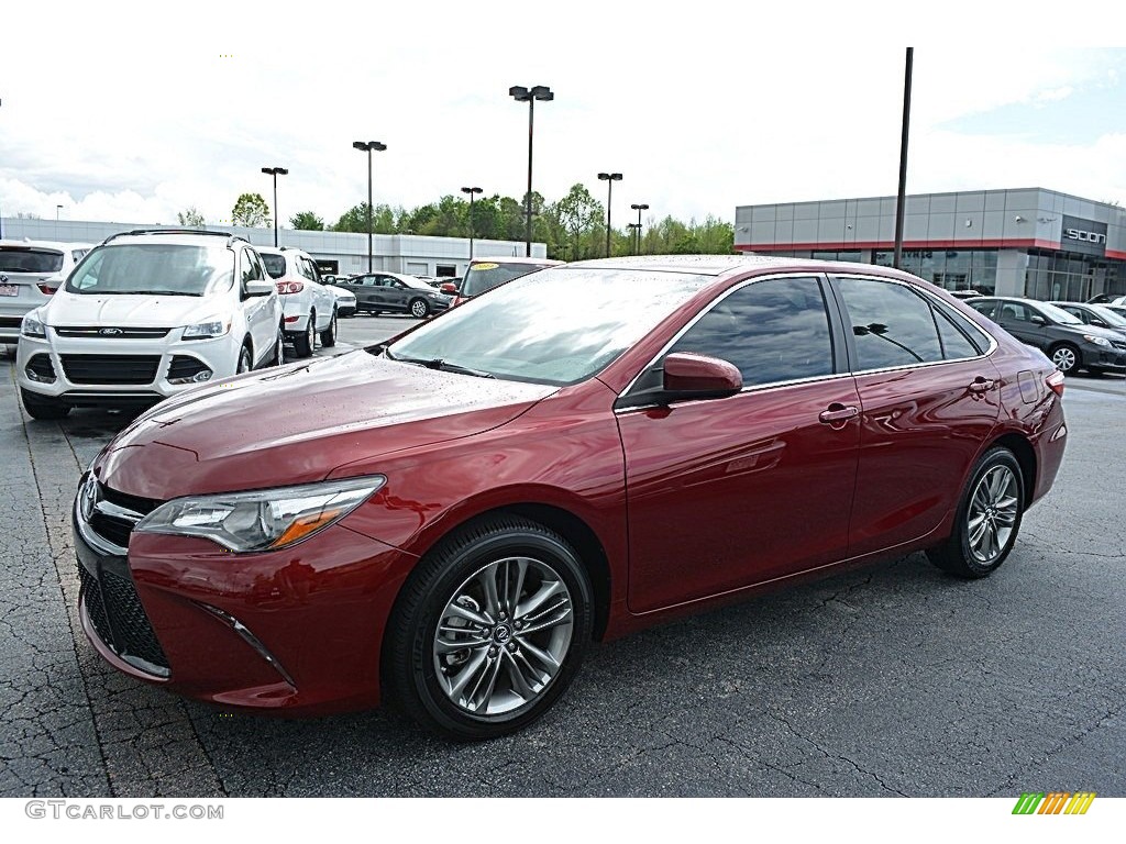 2015 Camry SE - Ruby Flare Pearl / Black photo #7