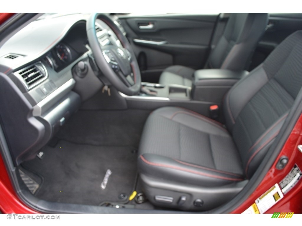 2015 Camry SE - Ruby Flare Pearl / Black photo #9